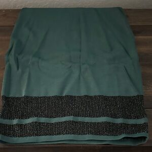 Guess Green and Black Midi Skirt